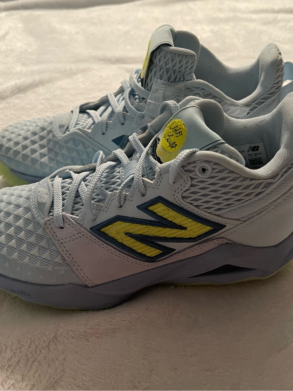 New Balance CoCo Gauff Blue Yellow Athletic Sneakers 7W NWT